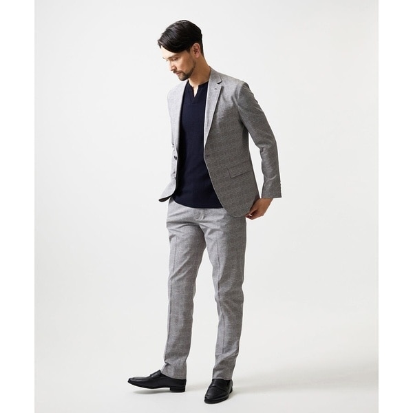 【NEW】ミッシェルクランオム（MICHEL KLEIN HOMME）/【セットアップ】グレンチェック柄テーラードジャケット_5