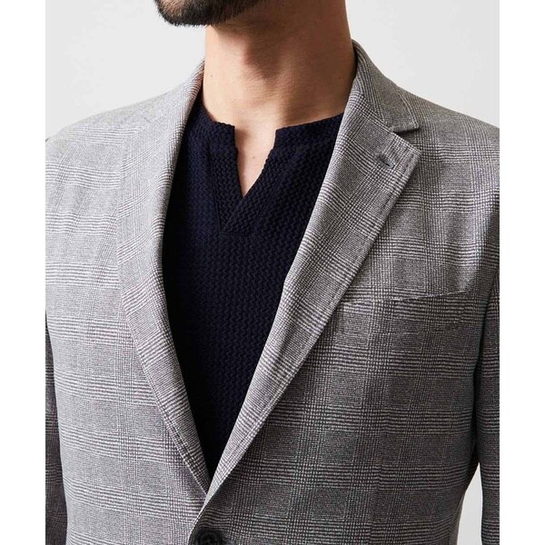 【NEW】ミッシェルクランオム（MICHEL KLEIN HOMME）/【セットアップ】グレンチェック柄テーラードジャケット_9