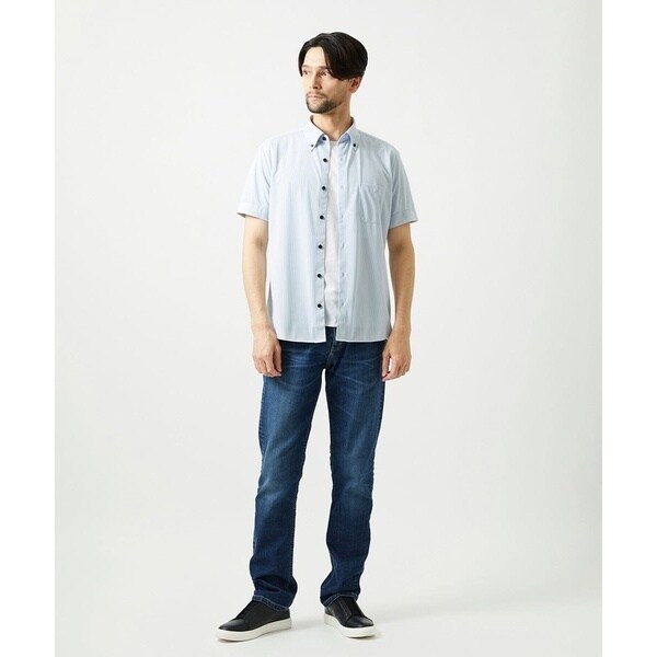 【NEW】ミッシェルクランオム（MICHEL KLEIN HOMME）/《日本製》ボタンダウン 柄半袖シャツ_3