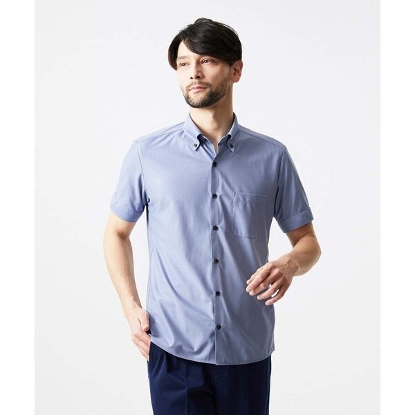【NEW】ミッシェルクランオム（MICHEL KLEIN HOMME）/《日本製》ボタンダウン 柄半袖シャツ_5