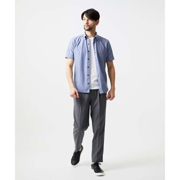 【NEW】ミッシェルクランオム（MICHEL KLEIN HOMME）/《日本製》ボタンダウン 柄半袖シャツ_8