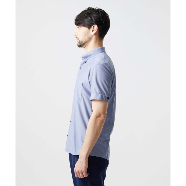 【NEW】ミッシェルクランオム（MICHEL KLEIN HOMME）/《日本製》ボタンダウン 柄半袖シャツ_9