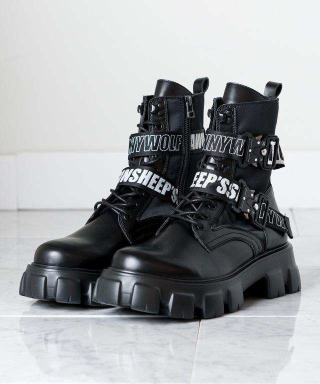 Buffalo London ASPHA HI レースアップ アンクルブーツ Buffalo London ASPHA HI レースアップ アンクルブーツ - メルカリ