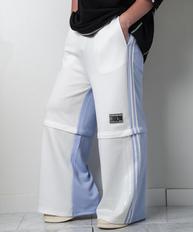 ETRE TOKYO セミワイドタックスリットパンツ グレー Sサイズ