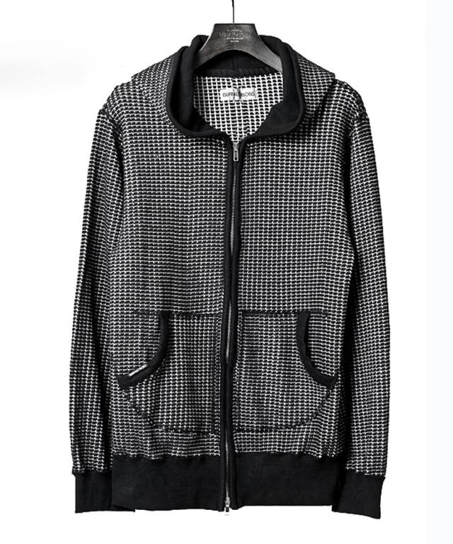 バッファローボブズ（Buffalo Bobs）/POPCORN − HOODIE(ポップコーン フーディー)鬼ワッフル フルジップ パーカー