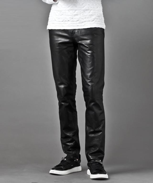 バッファローボブズ（Buffalo Bobs）/MAN TT(マン TT) カウネイキッド リアルレザーパンツ