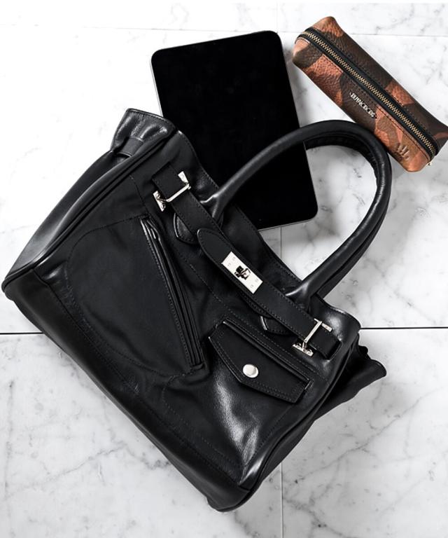 美品 BUFFALO BOBS DUC-LAMB レザートートバッグ DUC-LUMB(デュク)ラムレザー トートバッグ BUFFALO BOBS バッファロー