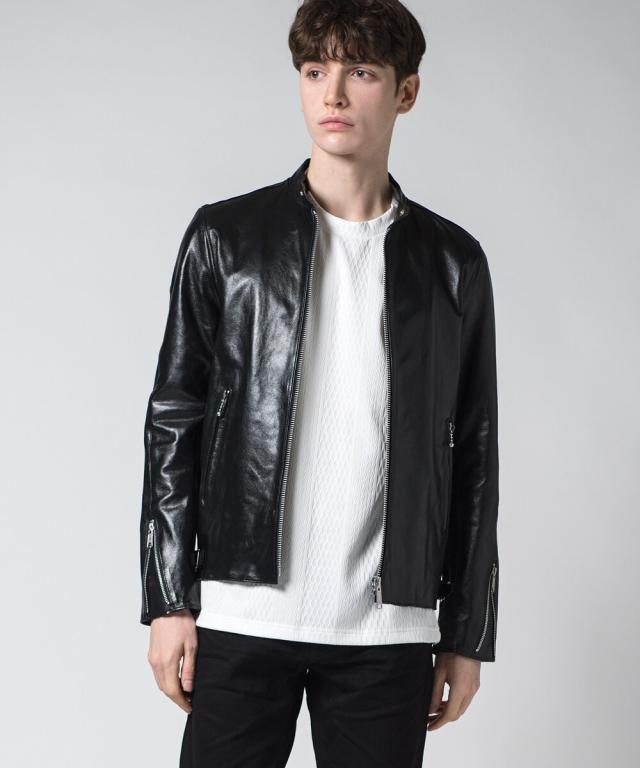 バッファローボブズ（Buffalo Bobs）/SILVER STONE(シルバーストーン)ラムレザー シングル ライダースジャケット