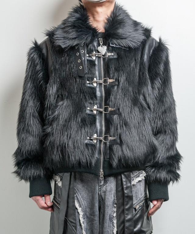 バックステージパス（backstagepass）/MEGYU(メギュ)フェイクファーブルゾン