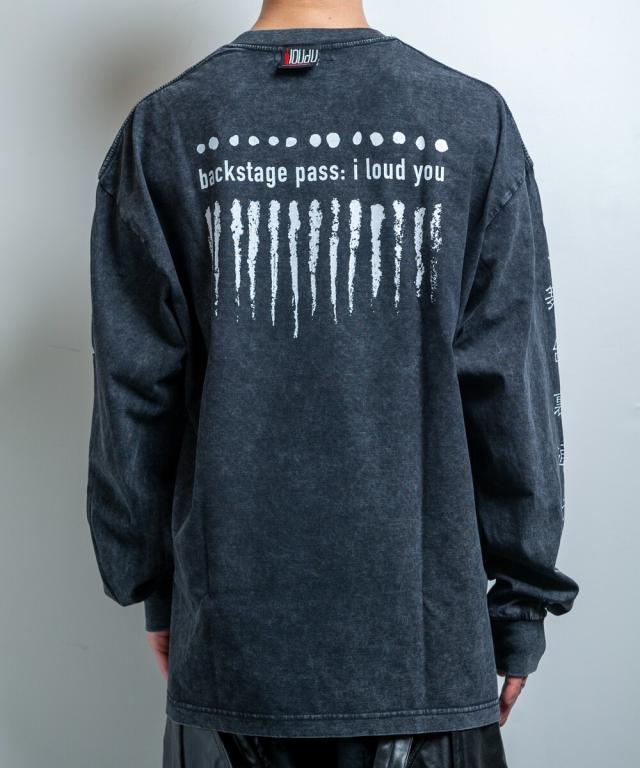 バックステージパス（backstagepass）/【黒野京×BACKSTAGE PASS コラボ】BARBED ピグメント加工 オーバーサイズ ロンT_11