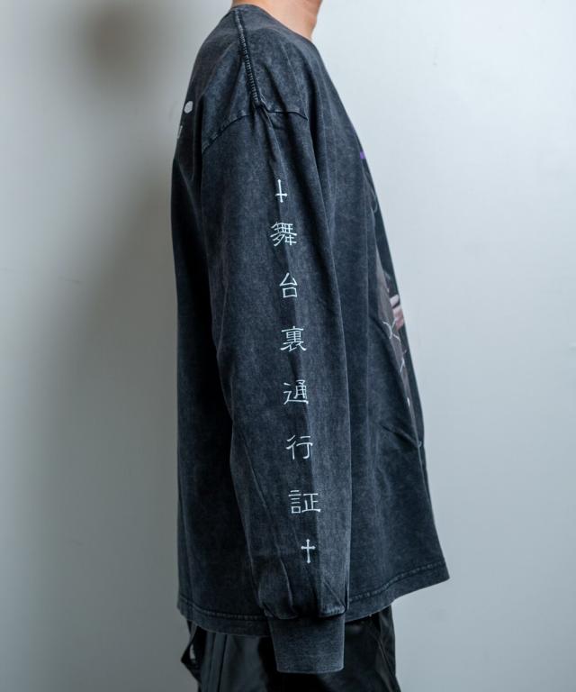 バックステージパス（backstagepass）/【黒野京×BACKSTAGE PASS コラボ】BARBED ピグメント加工 オーバーサイズ ロンT_12