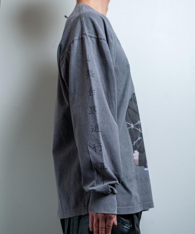 バックステージパス（backstagepass）/【黒野京×BACKSTAGE PASS コラボ】BARBED ピグメント加工 オーバーサイズ ロンT_19