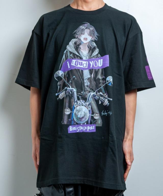 バックステージパス（backstagepass）/黒野京×BACKSTAGE PASS コラボ】TOO TOO ピグメント加工 オーバーサイズ Tシャ