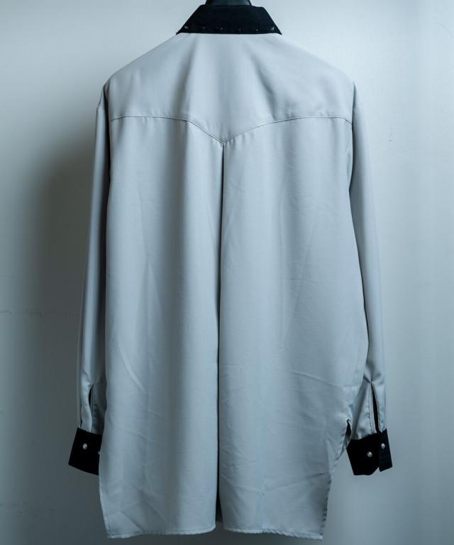 バックステージパス（backstagepass）/BARBED WIRE(バーベッド ワイヤー)トロミ スタッズ ビッグシャツ_8