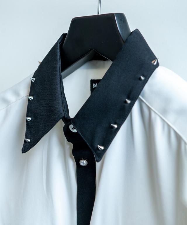 バックステージパス（backstagepass）/BARBED WIRE(バーベッド ワイヤー)トロミ スタッズ ビッグシャツ_2