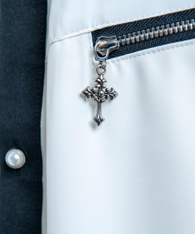 バックステージパス（backstagepass）/BARBED WIRE(バーベッド ワイヤー)トロミ スタッズ ビッグシャツ_3
