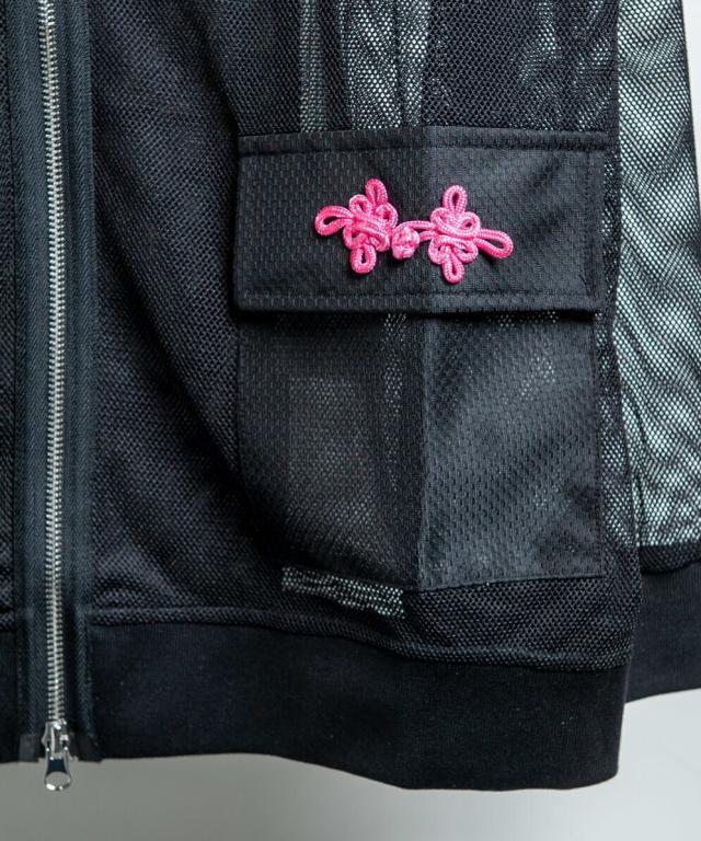 バックステージパス（backstagepass）/TRIPLET−CHINA(トリプレット−チャイナ)チャイナ釦 メッシュ ジップアップパーカー_13