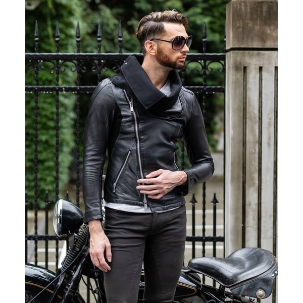 美品☆[JOHNNY WOLF] ライダースジャケット 2-3 TIJ5506 サマーセール】JOHNNY STAR-LEATHER LOOK（ジョニースターレザー