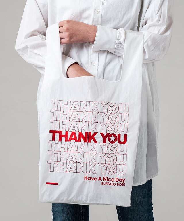 バッファローボブズ/ECO BAG−THANK YOU(M)エコバッグ−サンキュー