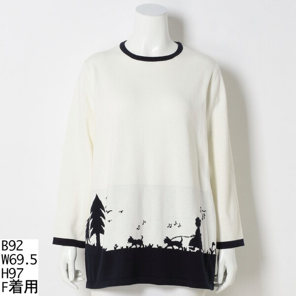 ラ・クープ/シルエットアートｋｎｉｔプルオーバーの通販は 5,551円