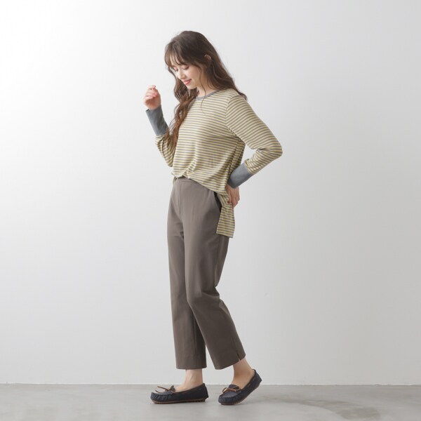 ラ・クープ（LACOUPE）/洗えるストレッチトリコットパンツ