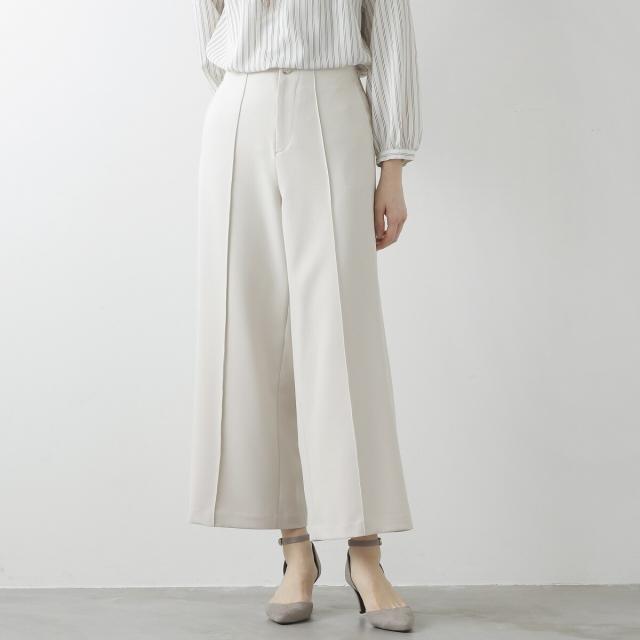 ラ・クープ（LACOUPE）/クリースステッチワイドパンツ（ダブルクロス）