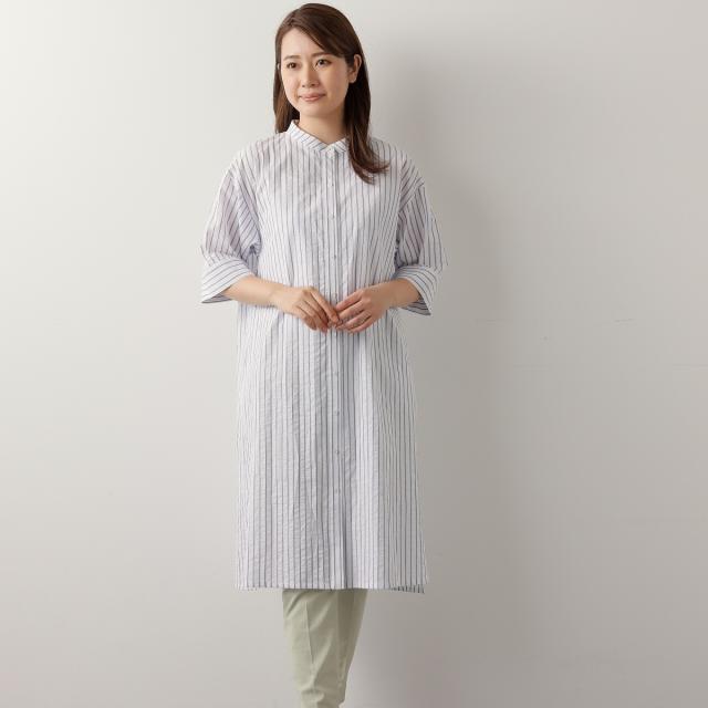 ラ・クープ（LACOUPE）/ストライプオーバーロングブラウス