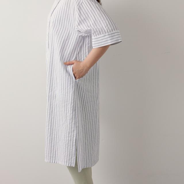 ラ・クープ（LACOUPE）/ストライプオーバーロングブラウス