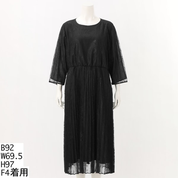 ラ・クープ（LACOUPE）/総レース×プリーツドレスの通販はau PAY