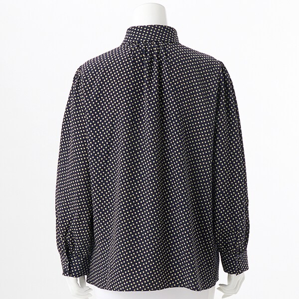 ラ・クープ（LACOUPE）/幾何学柄ボウタイブラウスの通販はau PAY