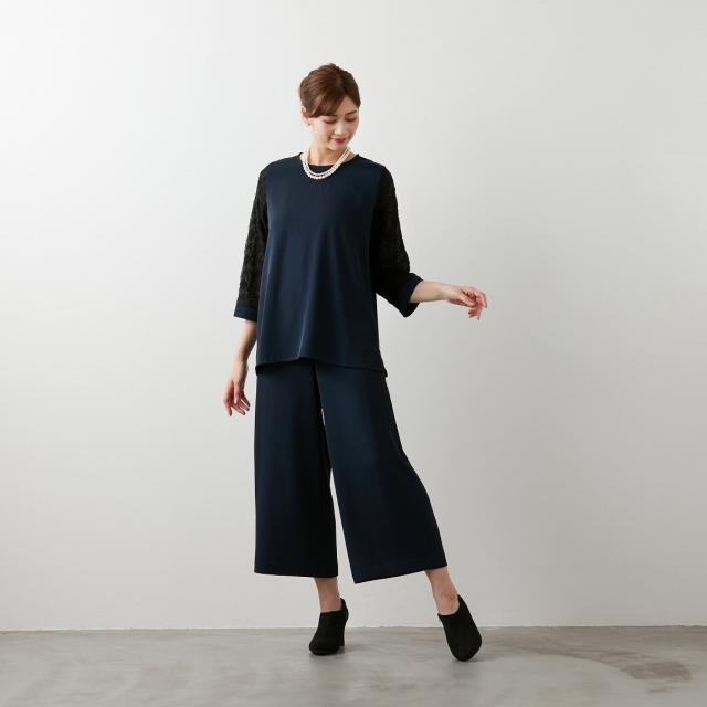 ラ・クープ（LACOUPE）/シアーレース切り替えブラウス