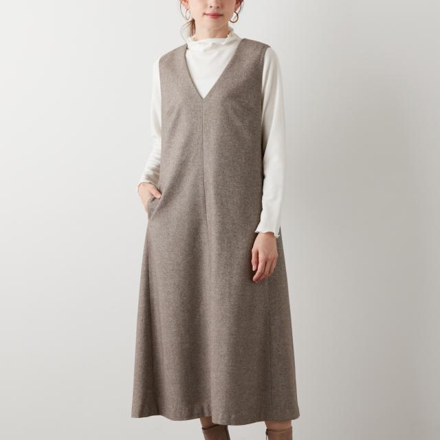 ラ・クープ（LACOUPE）/ウール混ジャンパースカート