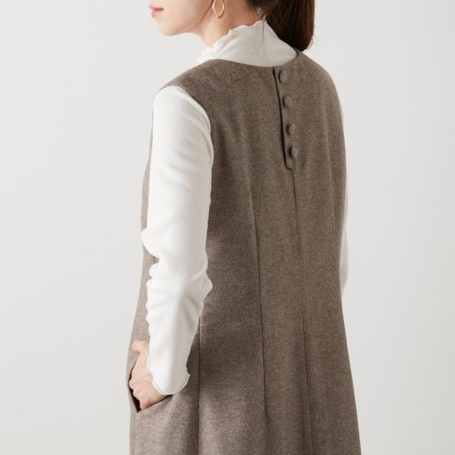 ラ・クープ（LACOUPE）/ウール混ジャンパースカート ウール混