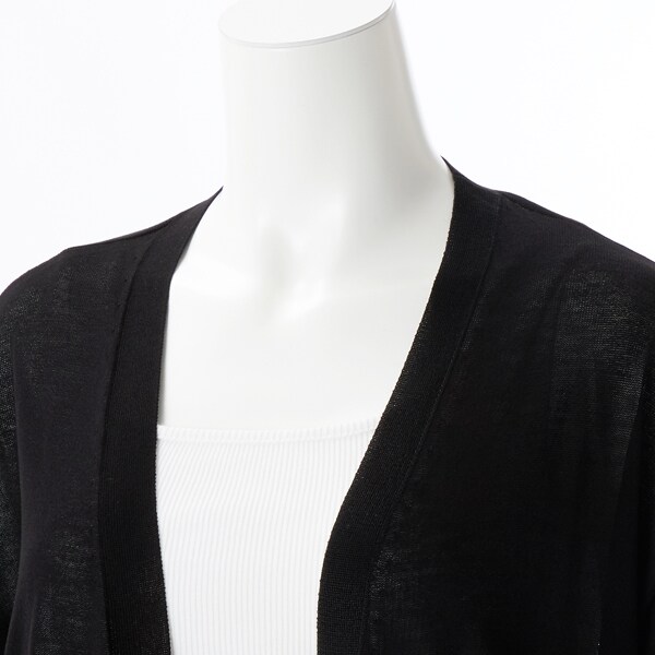 ラ・クープ（LACOUPE）/8分袖シアーロングカーデ