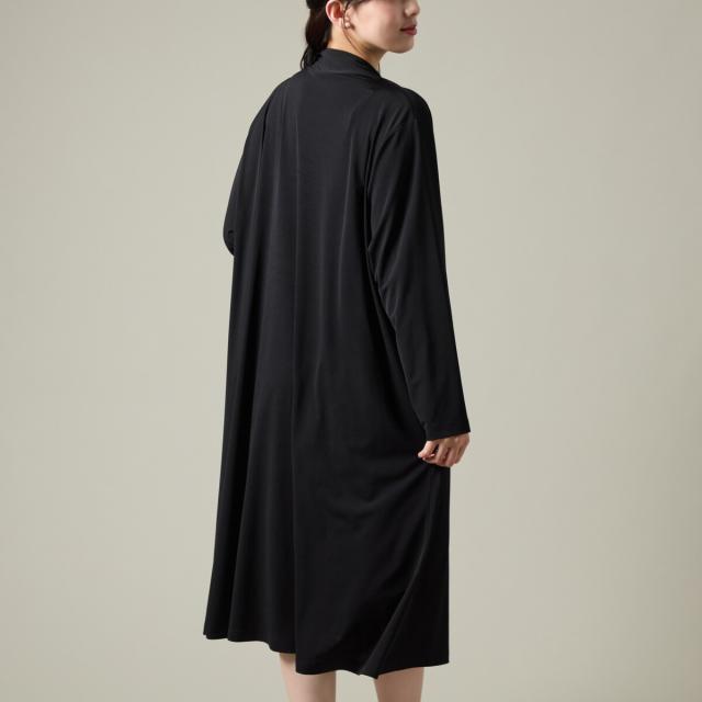 ラ・クープ（LACOUPE）/長袖タックドレープワンピース 冠婚葬祭 礼服対応