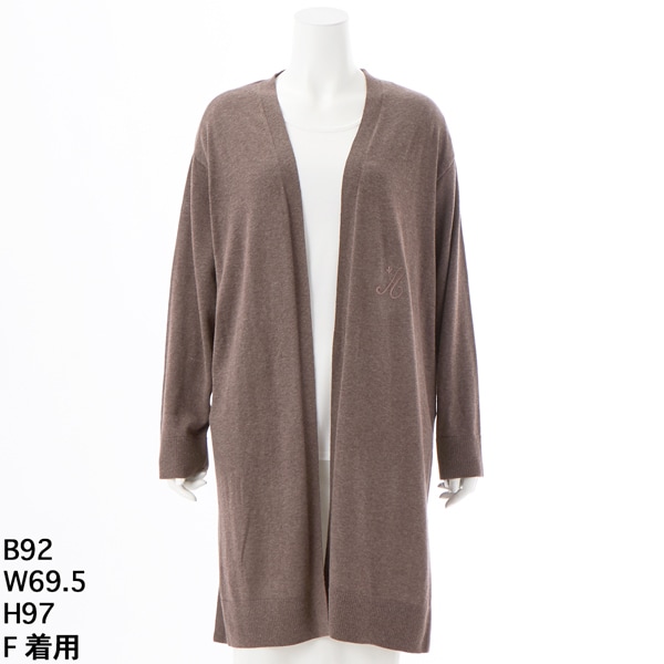 ラ・クープ（LACOUPE）/”A”ロゴニットロングカーデ