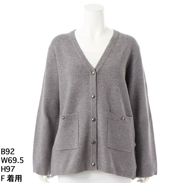 ラ・クープ（LACOUPE）/Vネックニットカーデ