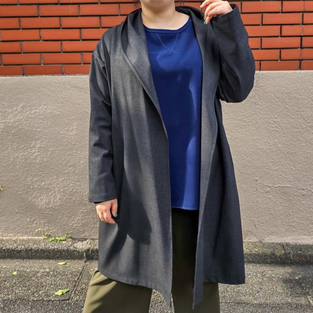 ラ・クープ（LACOUPE）/千鳥柄ロング着流しカーデ　【日本生地・日本縫製】made in Japan_2