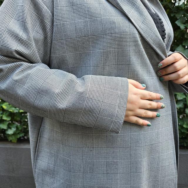 ラ・クープ（LACOUPE）/千鳥柄ロング着流しカーデ　【日本生地・日本縫製】made in Japan_5