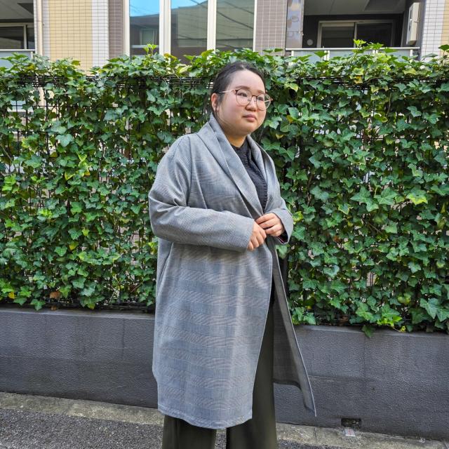 ラ・クープ（LACOUPE）/千鳥柄ロング着流しカーデ　【日本生地・日本縫製】made in Japan_7