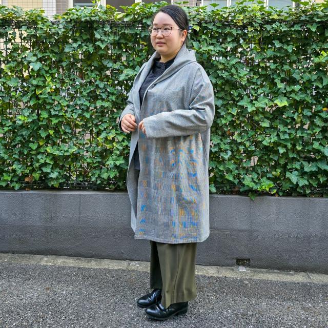 ラ・クープ（LACOUPE）/千鳥柄ロング着流しカーデ　【日本生地・日本縫製】made in Japan_12