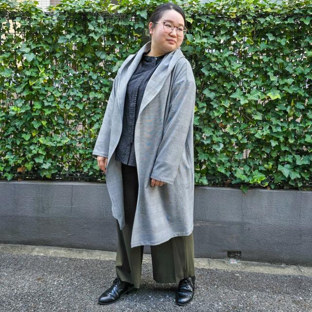 ラ・クープ（LACOUPE）/千鳥柄ロング着流しカーデ　【日本生地・日本縫製】made in Japan_15
