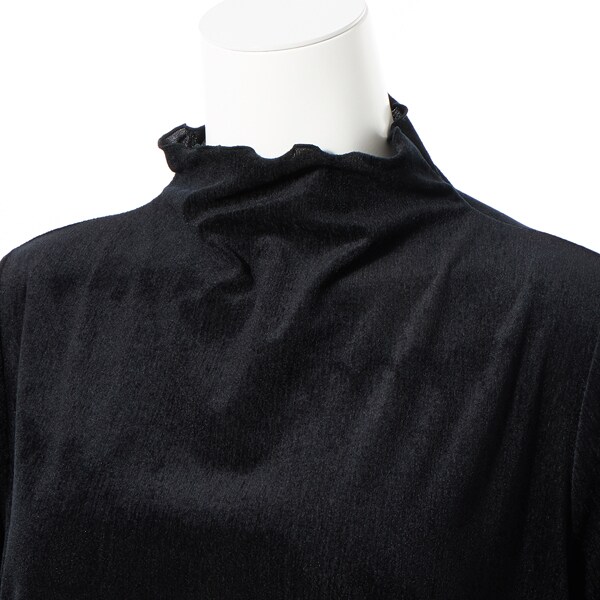 ラ・クープ（LACOUPE）/ボトルネックメローベロアカットソー 【日本製