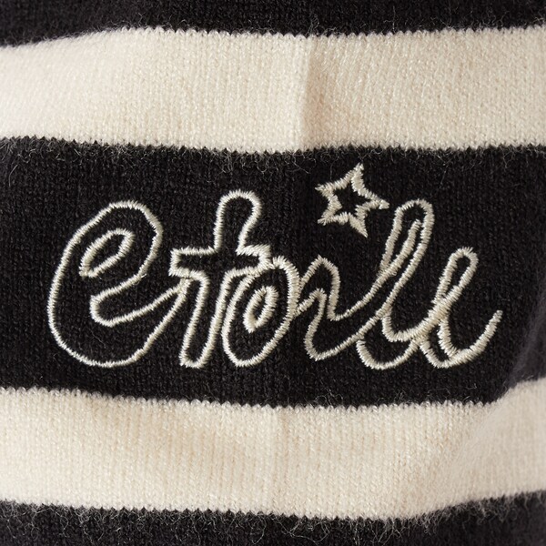 ラ・クープ（LACOUPE）/ボーダー柄刺繍入りニットプルオーバー