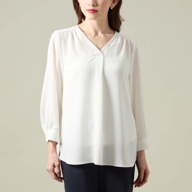 ラ・クープ（LACOUPE）/【洗える】取り外しボウタイブラウス