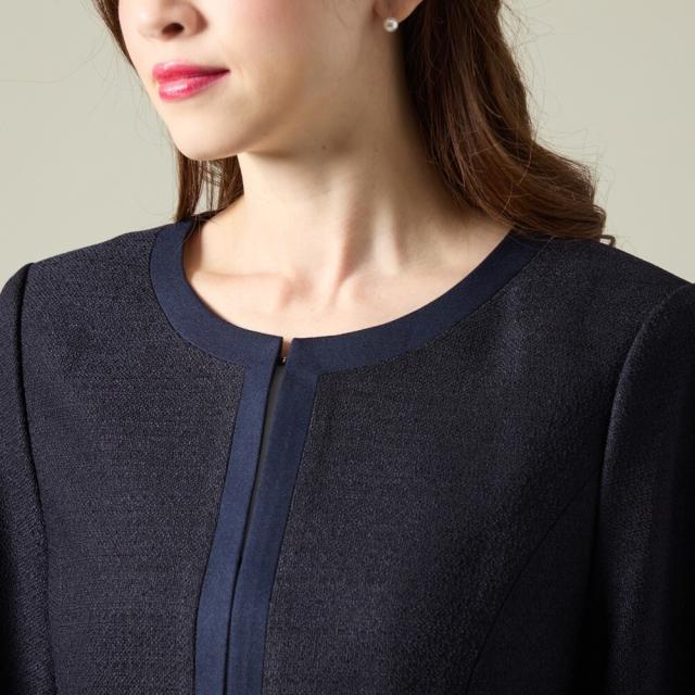 ラ・クープ（LACOUPE）/背裏付無地ツイードジャケット