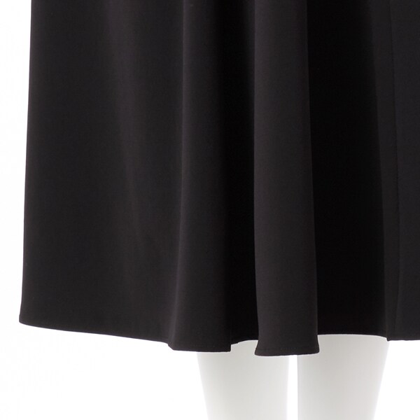 ラ・クープ（LACOUPE）/【ウエストゴム】無地セミフレアースカート