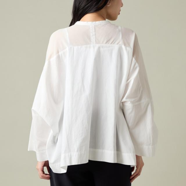 ラ・クープ（LACOUPE）/【洗える】シアードッキングオーバーブラウス