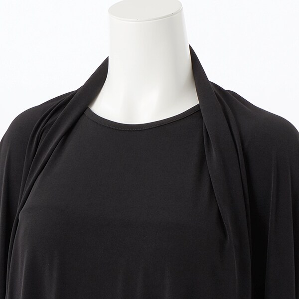 ラ・クープ（LACOUPE）/【洗える】5分袖ドレープワンピース