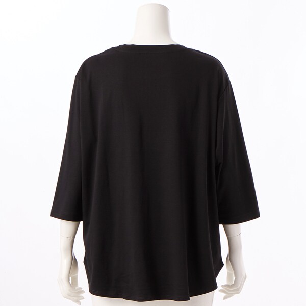 ラ・クープ（LACOUPE）/【洗える】”ALLO”ロゴ入り7分袖Tシャツ